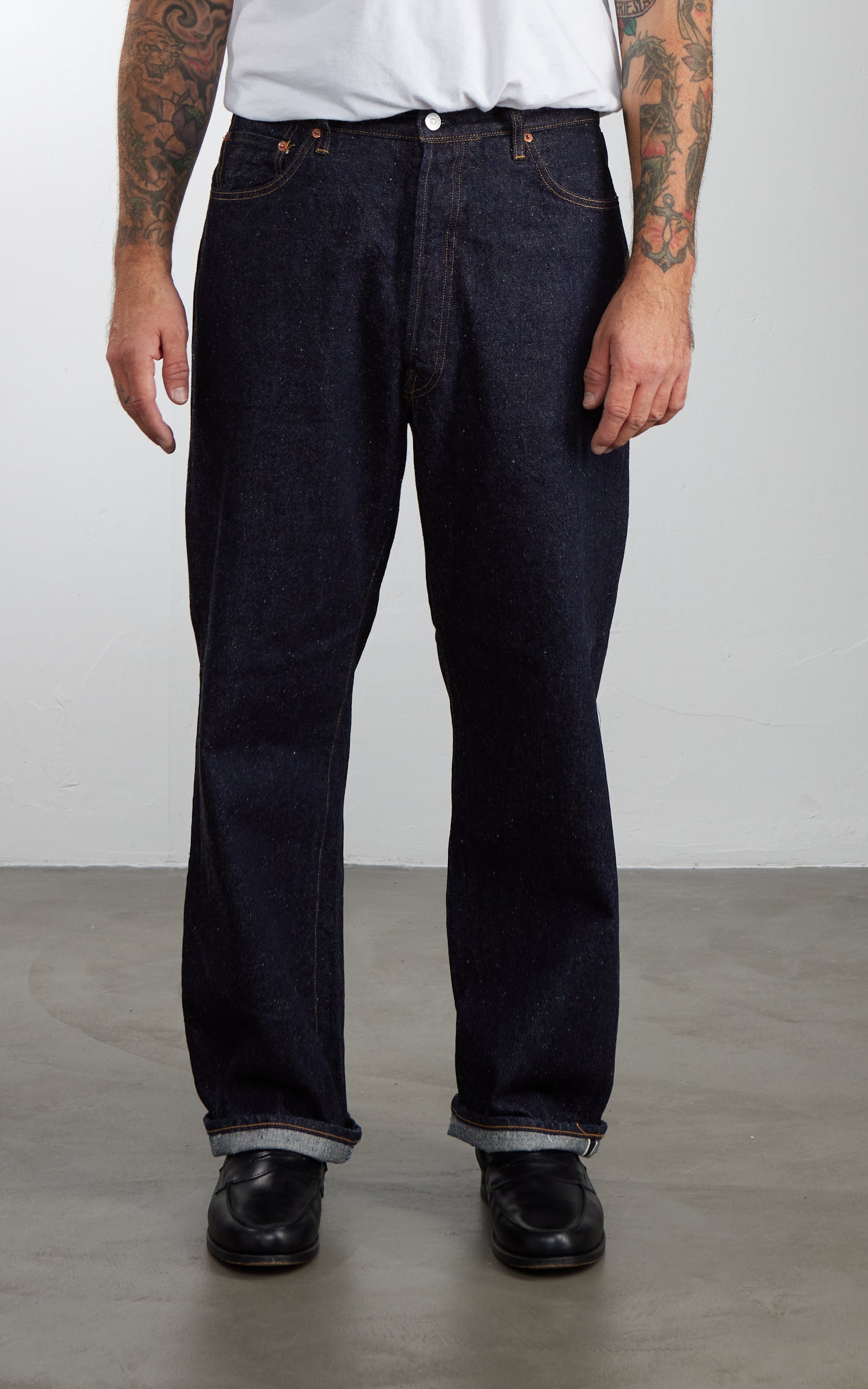 Kaptain Sunshine 5P Straight Denim Pants One Wash Indigo