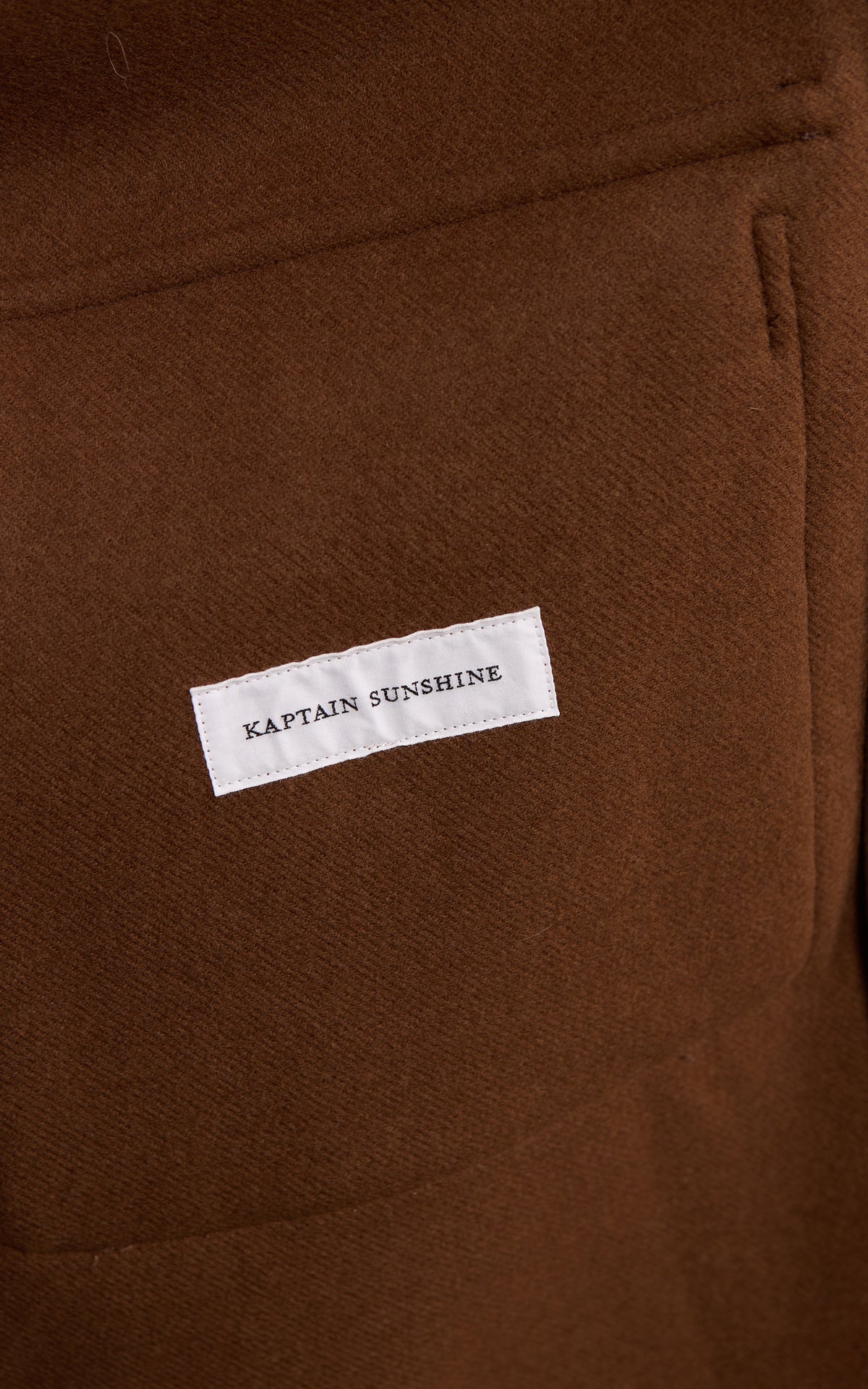 Kaptain Sunshine Traveller Coat Wool Coffee