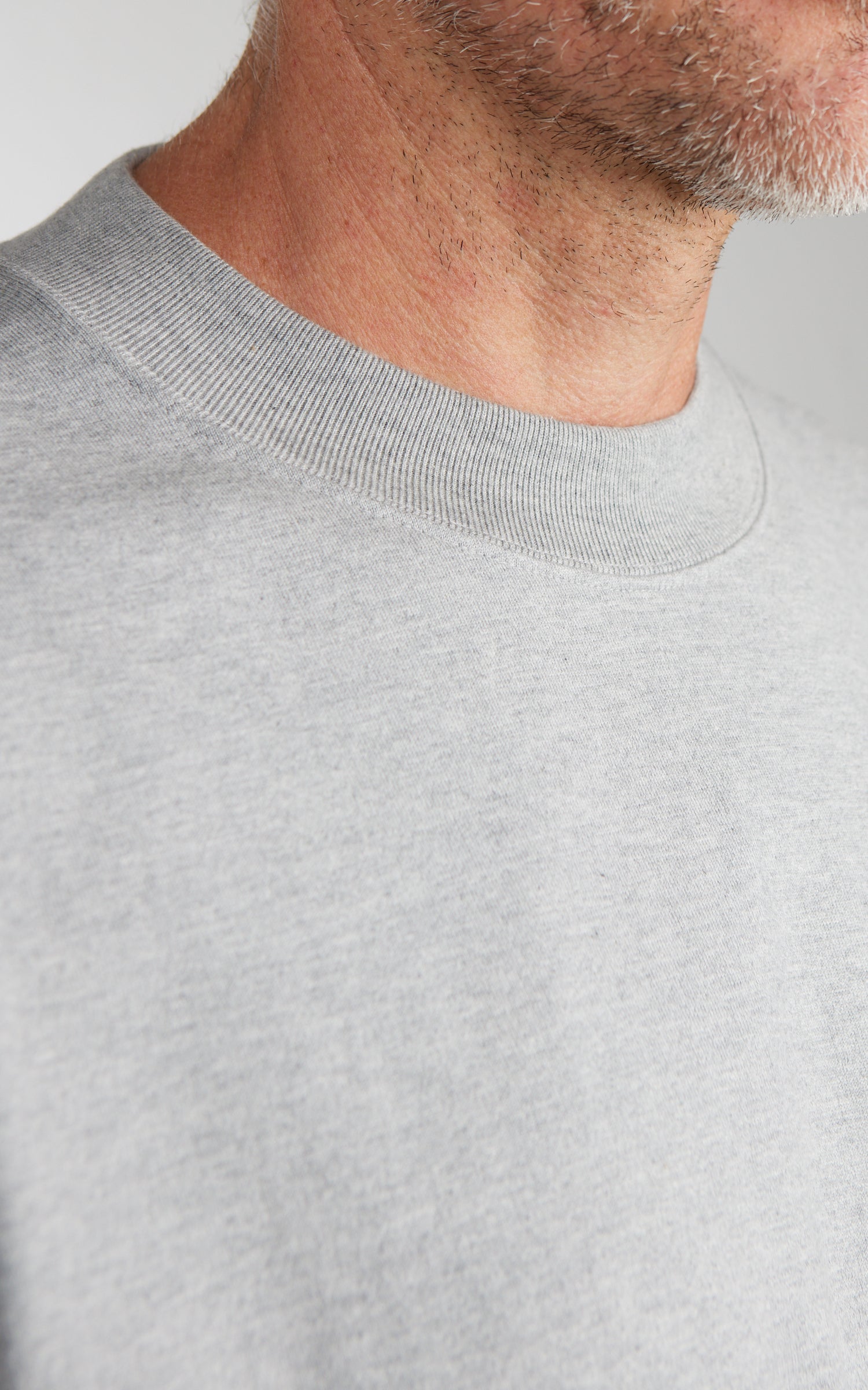 Kaptain Sunshine Suvin Supima Tube L/S Tee Heavy Feather Grey
