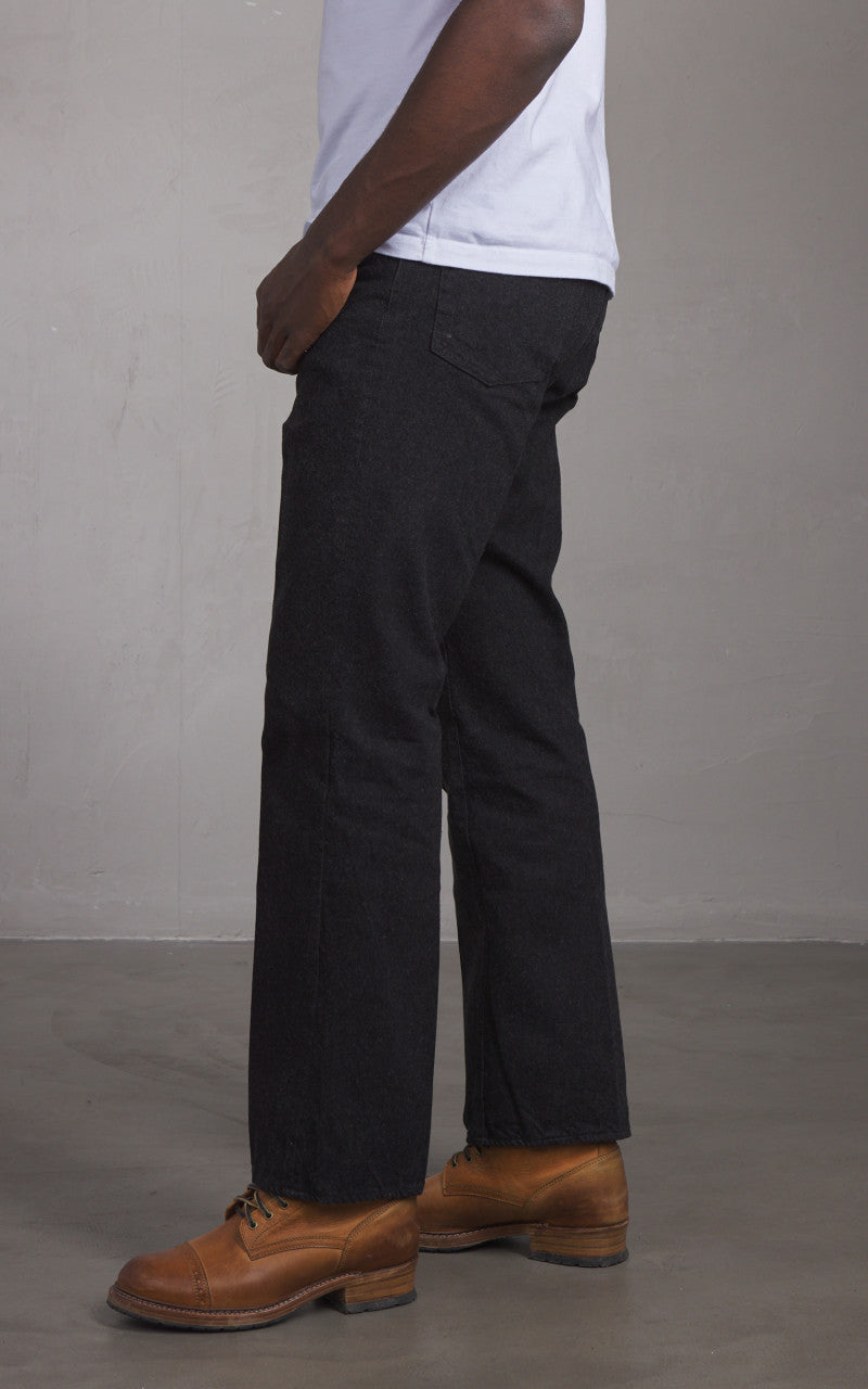 Kaptain Sunshine Skate Shoecut Denim Pants One Wash Black