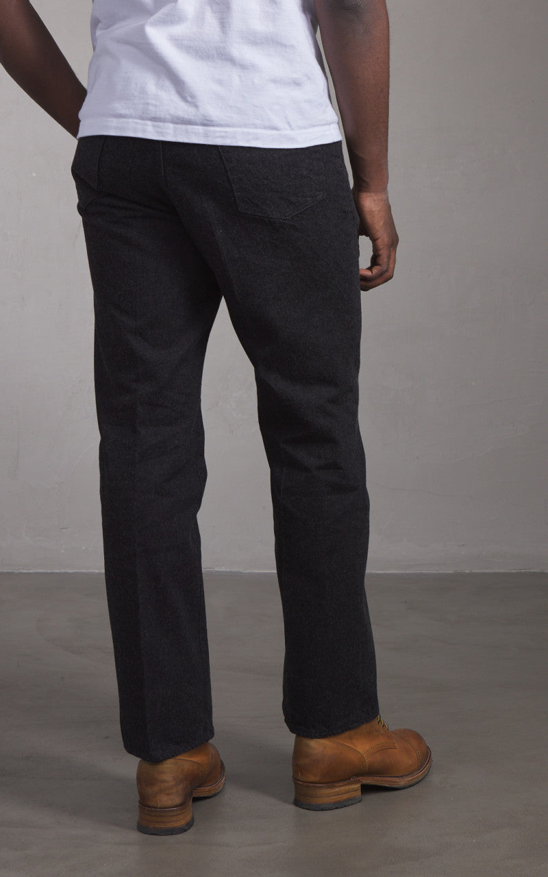 Kaptain Sunshine Skate Shoecut Denim Pants One Wash Black