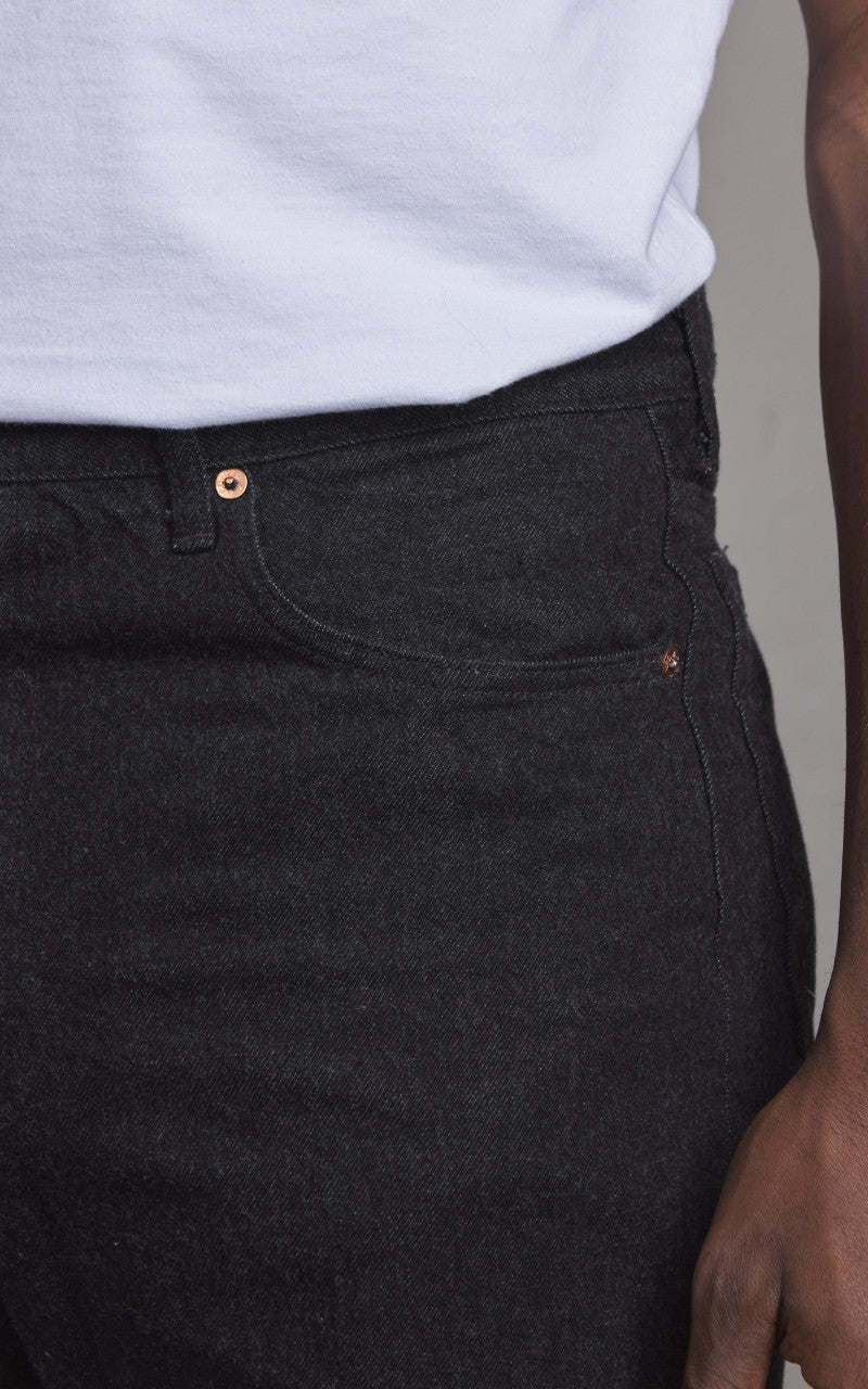 Kaptain Sunshine Skate Shoecut Denim Pants One Wash Black