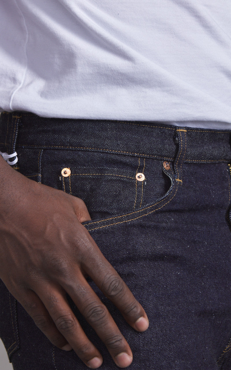 Kaptain Sunshine Skate Shoecut Denim Pants One Wash Indigo