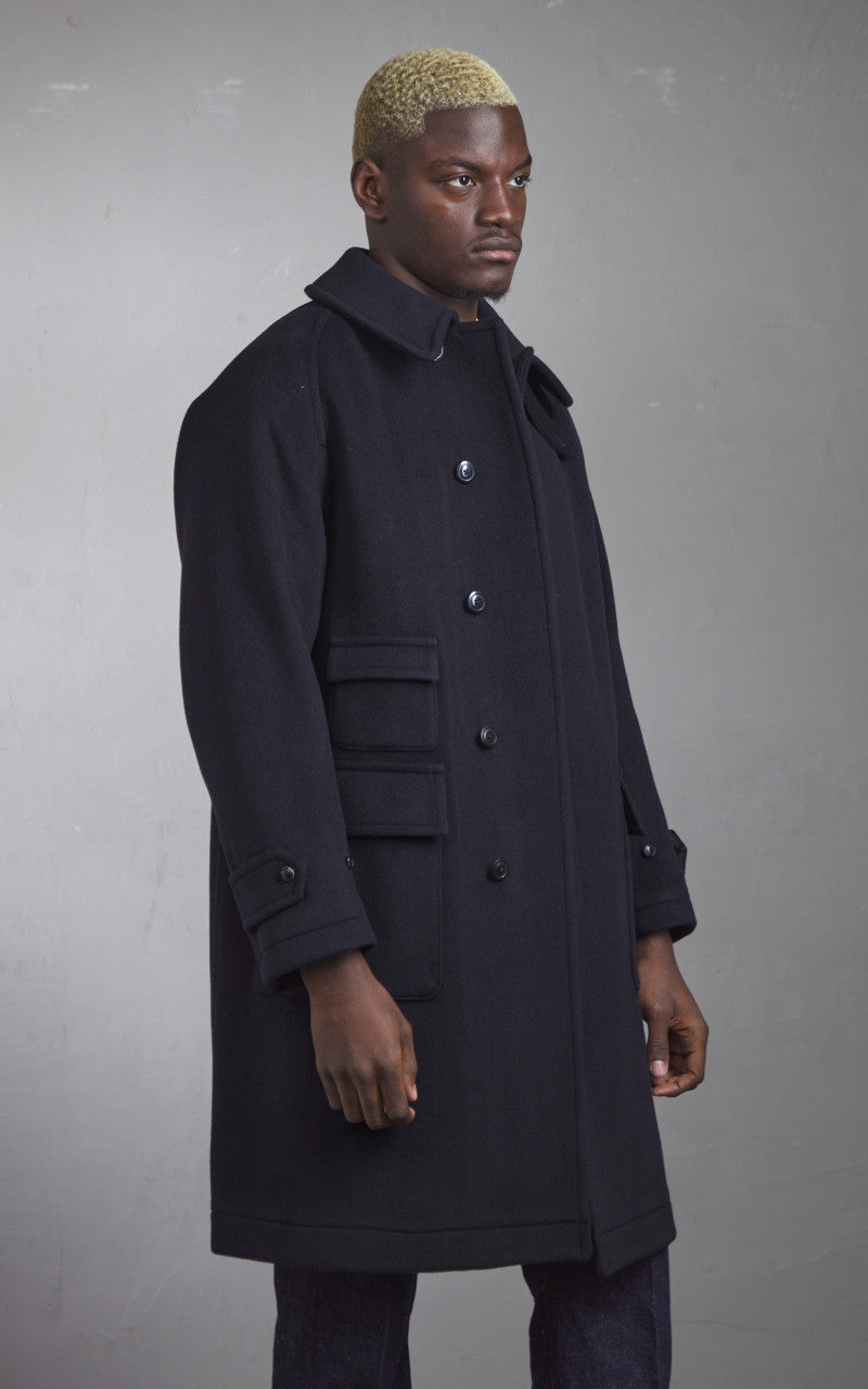 Kaptain Sunshine Traveller Coat Top Black