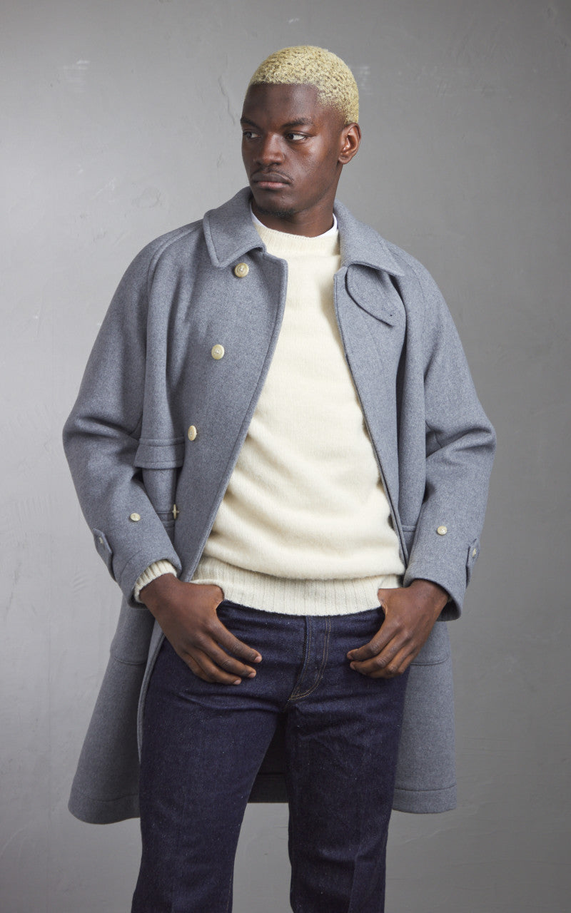 Kaptain Sunshine Traveller Coat Top Grey