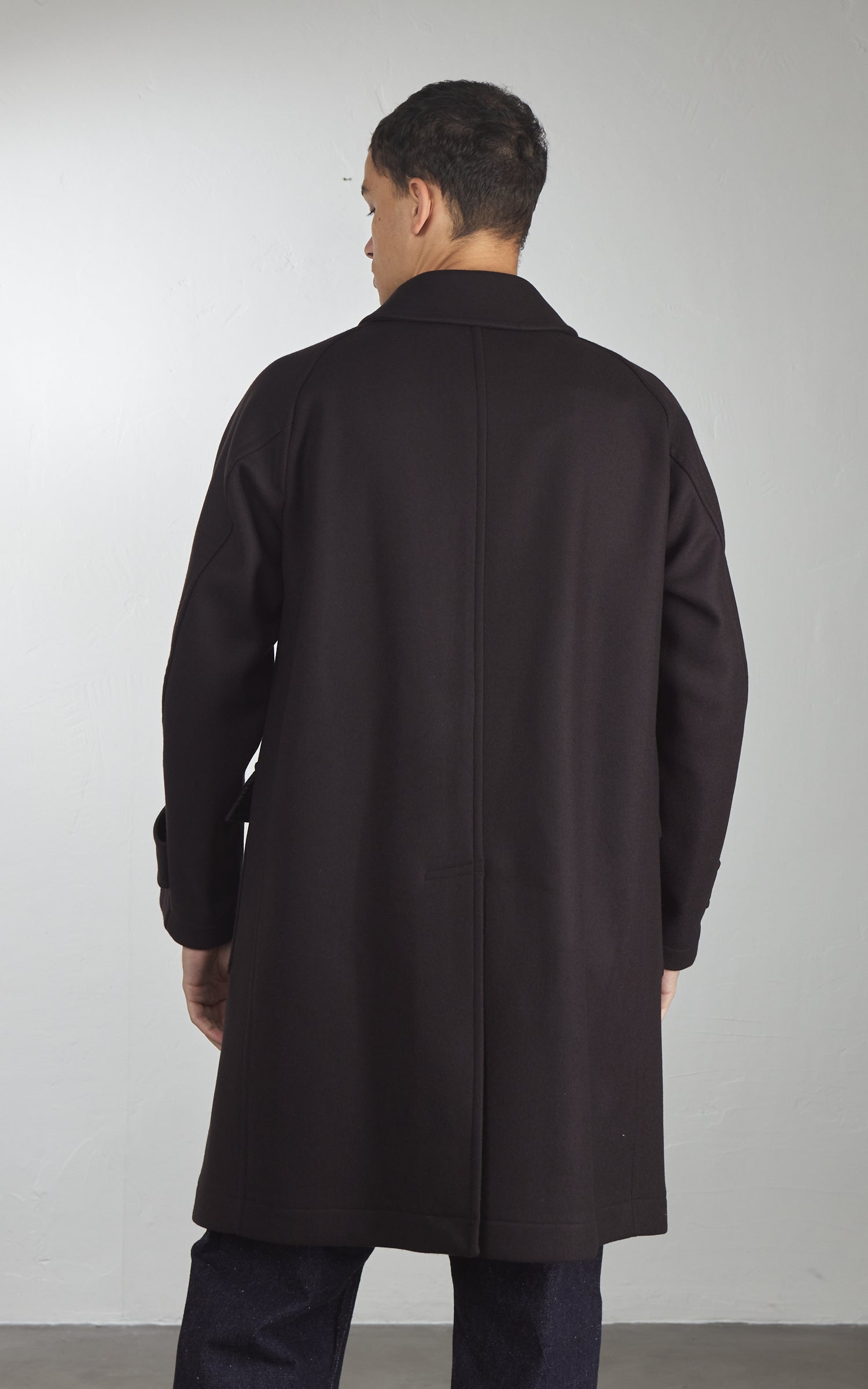 Kaptain Sunshine Traveller Coat Wool Top Brown