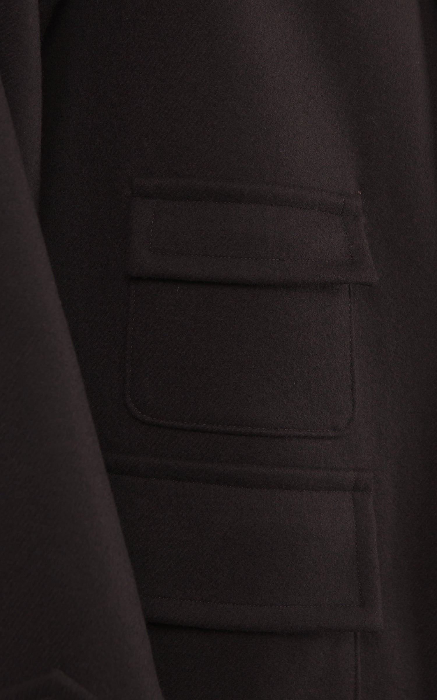 Kaptain Sunshine Traveller Coat Wool Top Brown