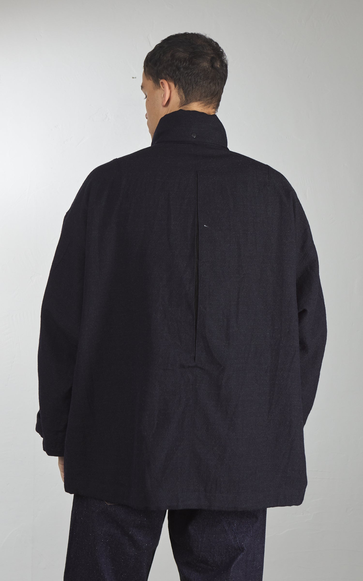 Kaptain Sunshine Wool Serge Hunter Jacket Top Navy
