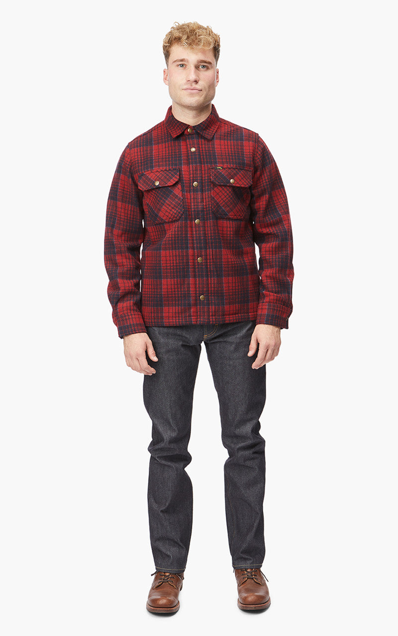Lee 101 Wool Overshirt Salsa