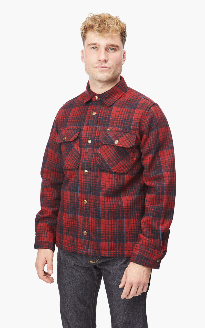 Lee 101 Wool Overshirt Salsa