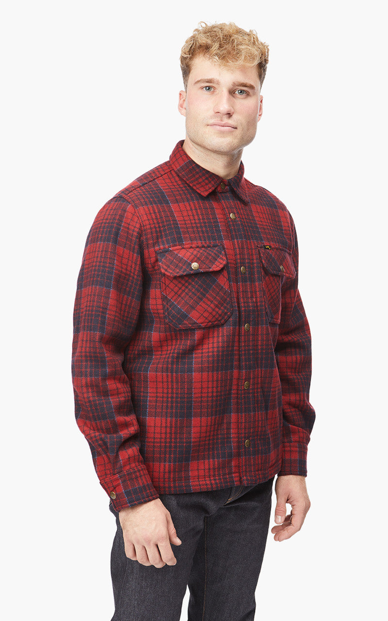 Lee 101 Wool Overshirt Salsa