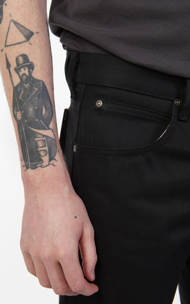 Lee 101 101 Rider Jeans Dry Selvedge Black 14oz