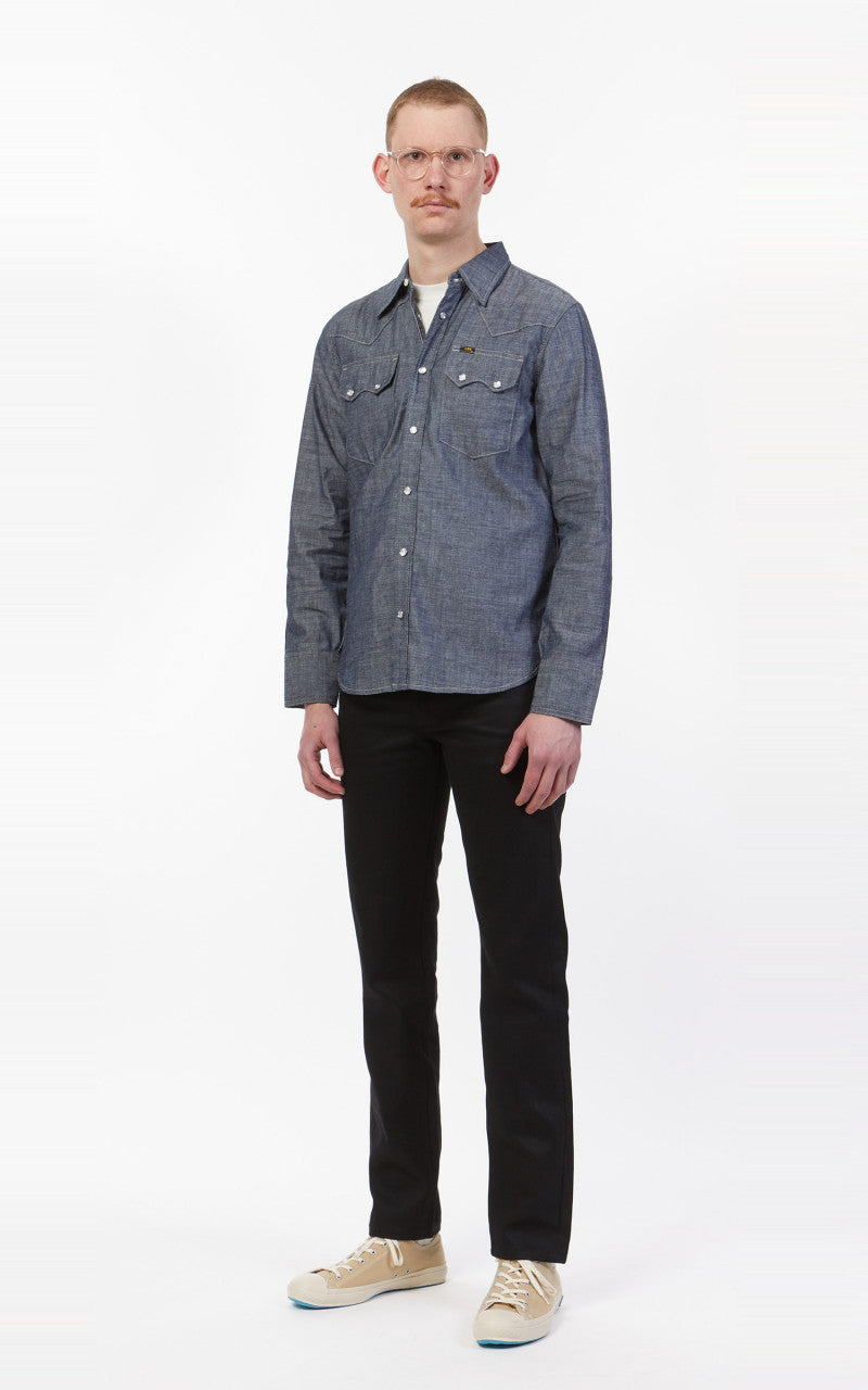 Lee 101 101 S Jeans Dry Selvedge Black 14oz
