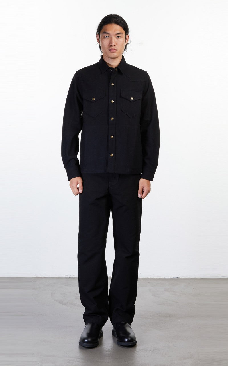 Lee 101 Wool Overshirt Black