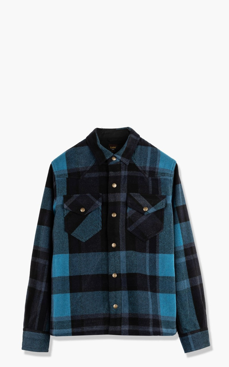 Lee 101 Wool Overshirt Sky Captain
