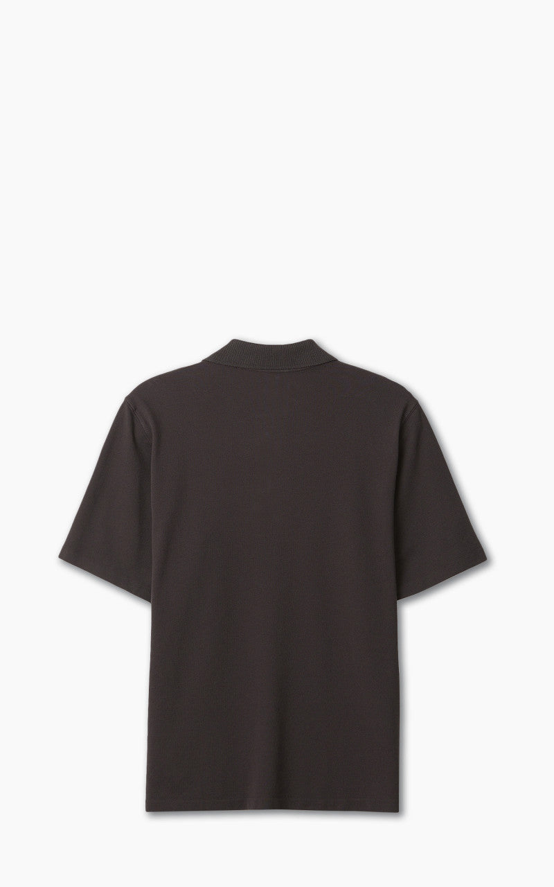 Lady White Co. S/S Two Button Polo Slate