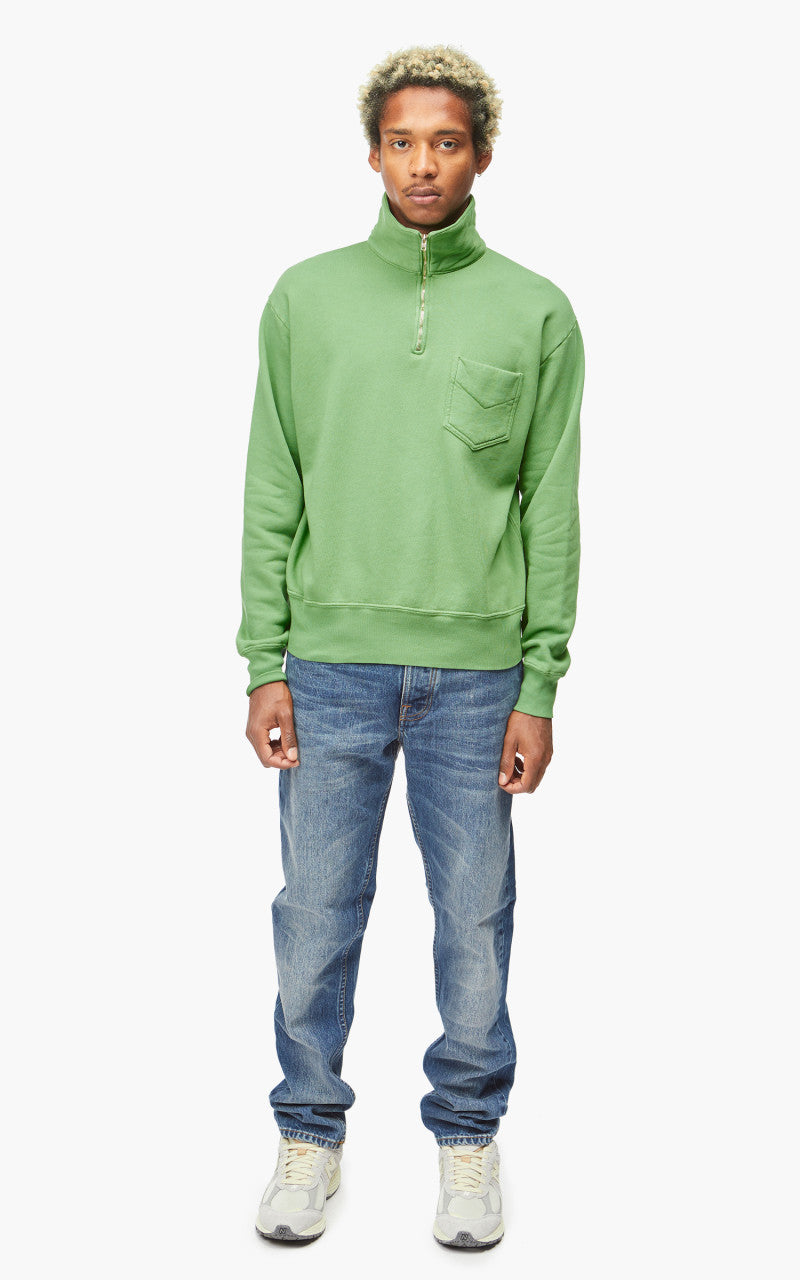 Lady White Co. Quarter Zip Sweatshirt Faded Green