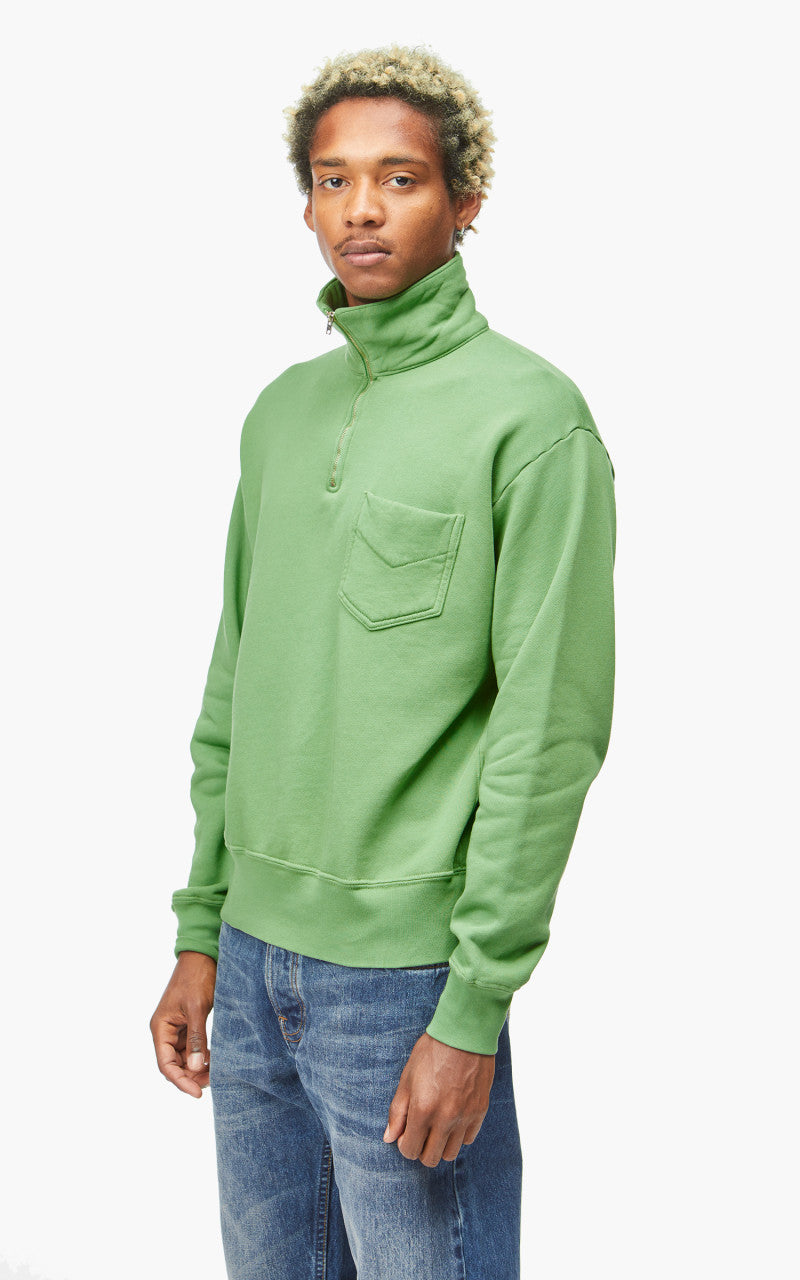 Lady White Co. Quarter Zip Sweatshirt Faded Green