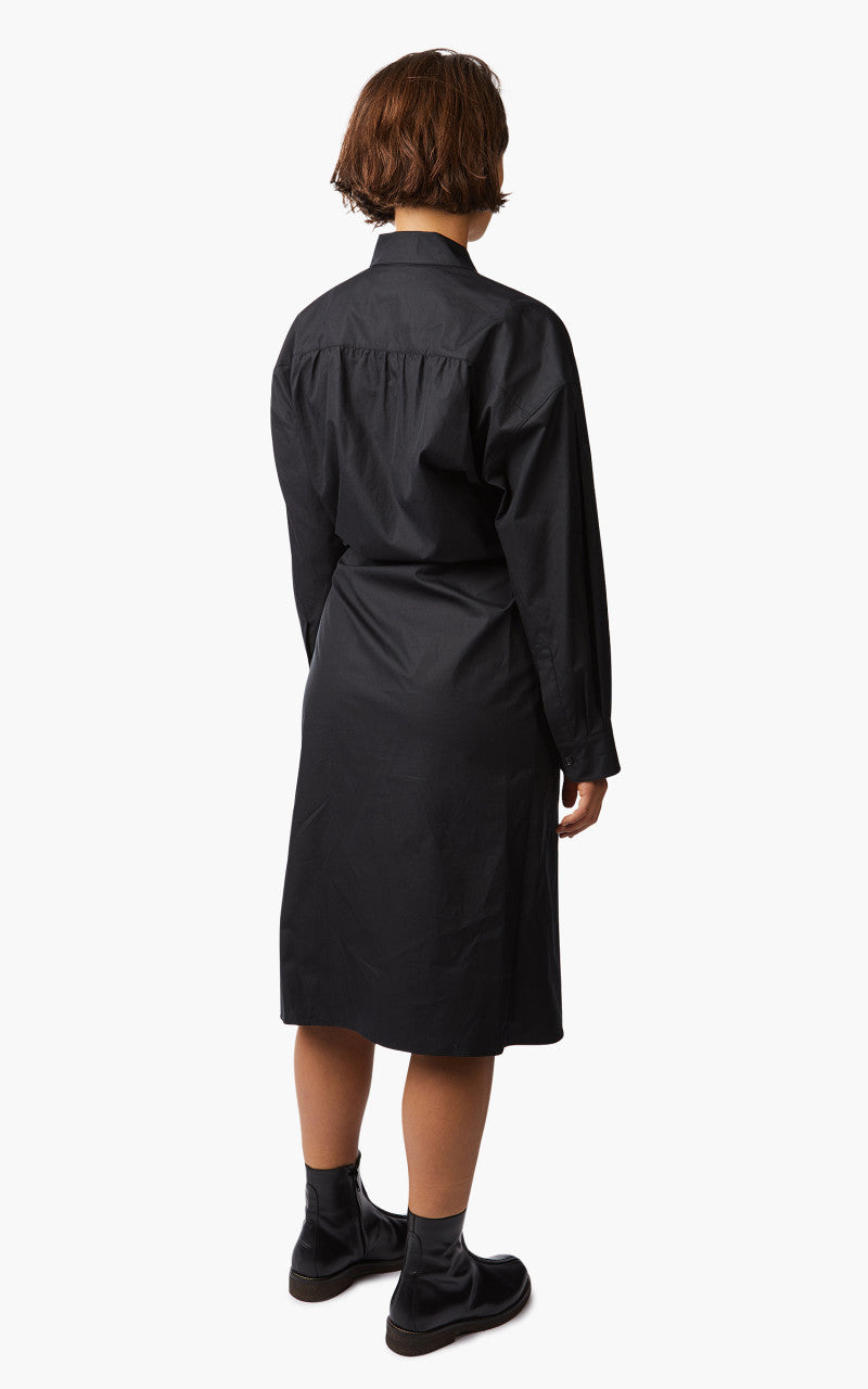 Lemaire Twisted Dress Cotton Poplin Caviar