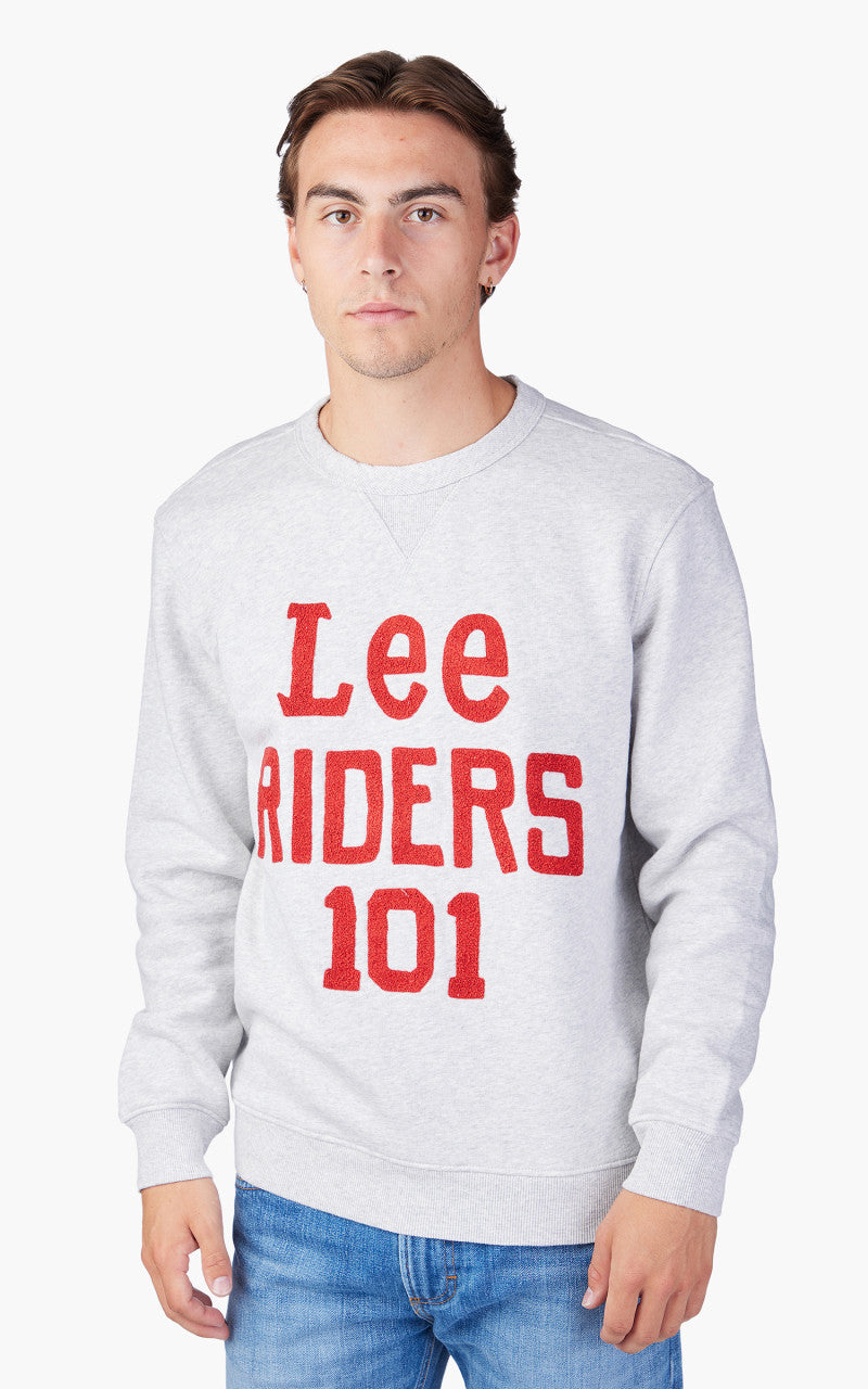 Lee 101 101 Regular Sweatshirt Sharp Grey Mele