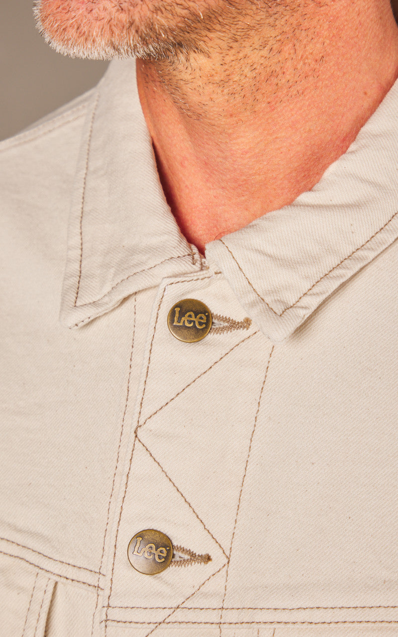 Lee Relaxed Rider Jacket Off White