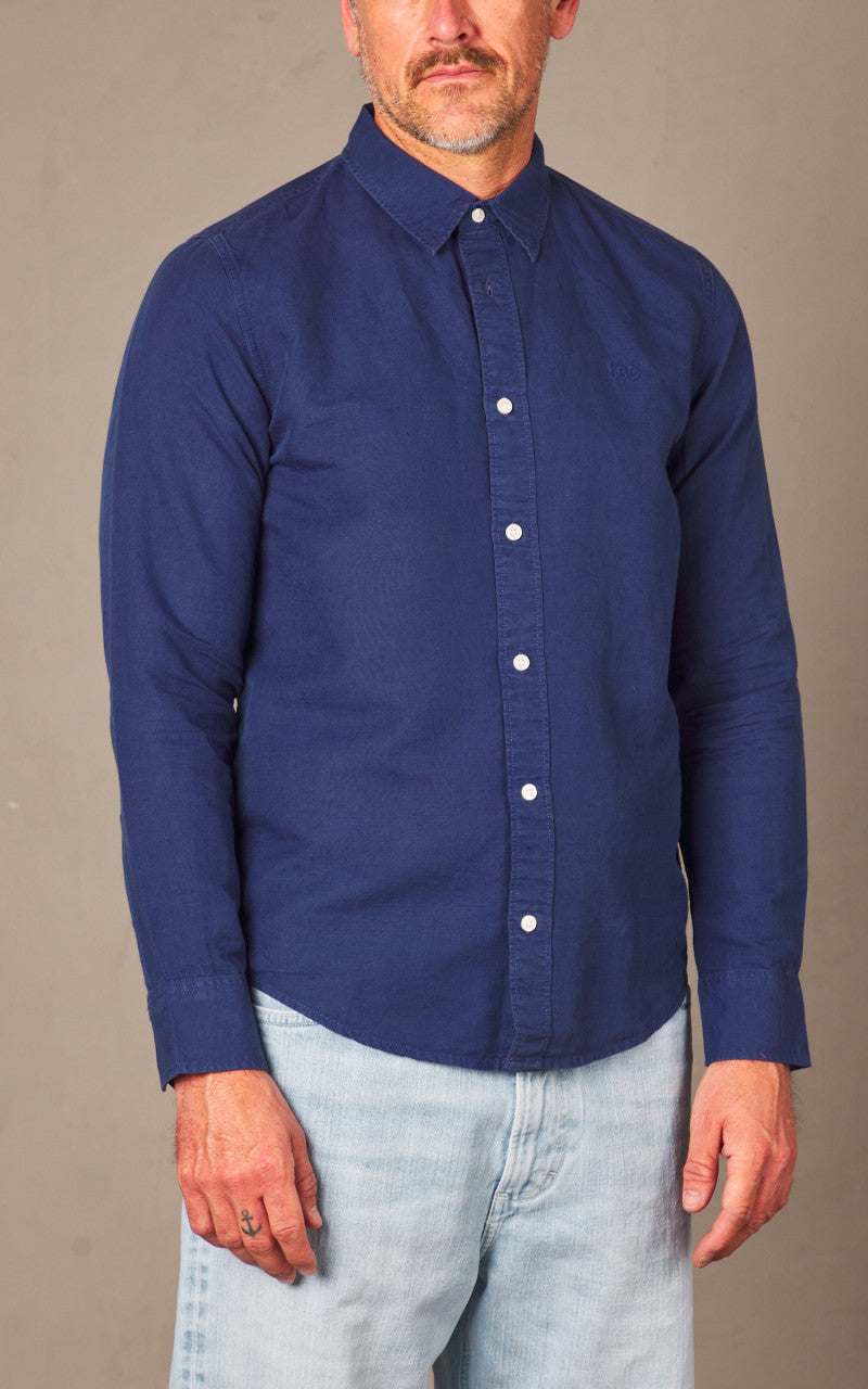 Lee Patch Shirt Medieval Blue