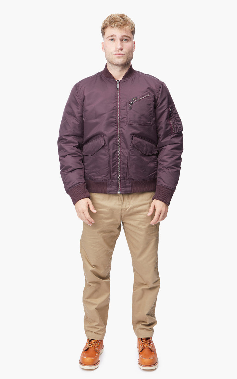Lee Bomber Jacket Velvet Beet