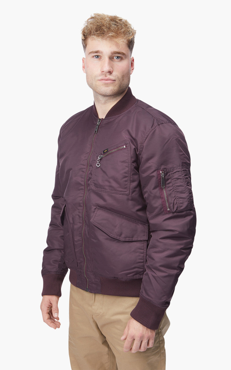 Lee Bomber Jacket Velvet Beet