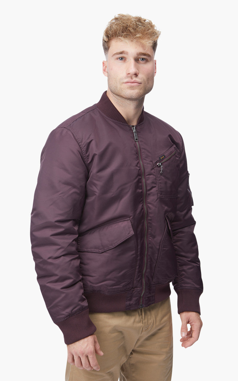 Lee Bomber Jacket Velvet Beet