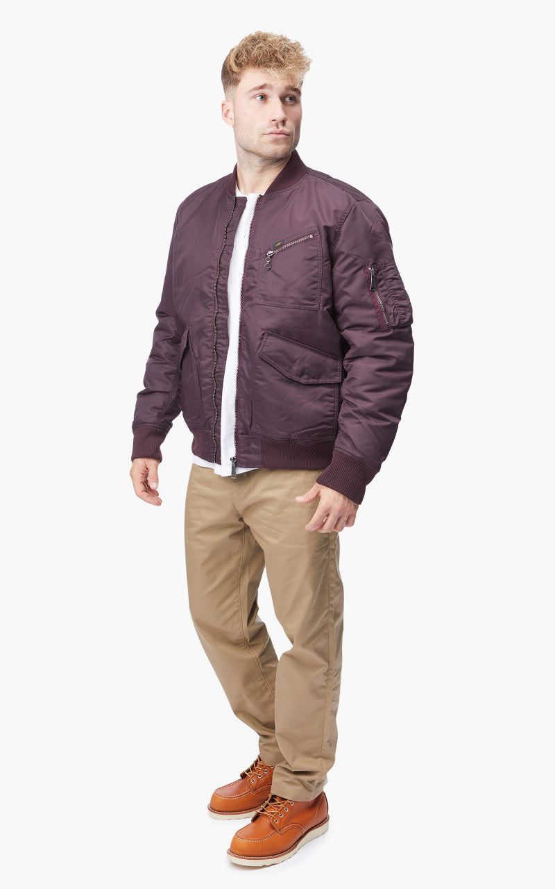 Lee Bomber Jacket Velvet Beet