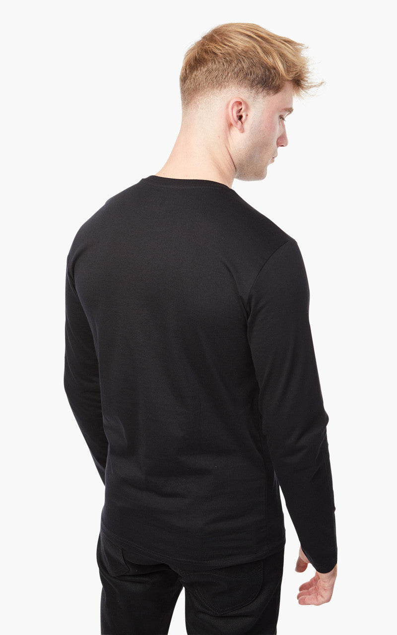 Lee Twin Pack Crew Long Sleeve Black & White