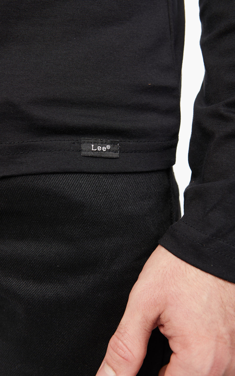 Lee Twin Pack Crew Long Sleeve Black & White
