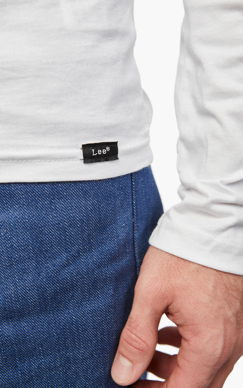 Lee Twin Pack Crew Long Sleeve Black & White