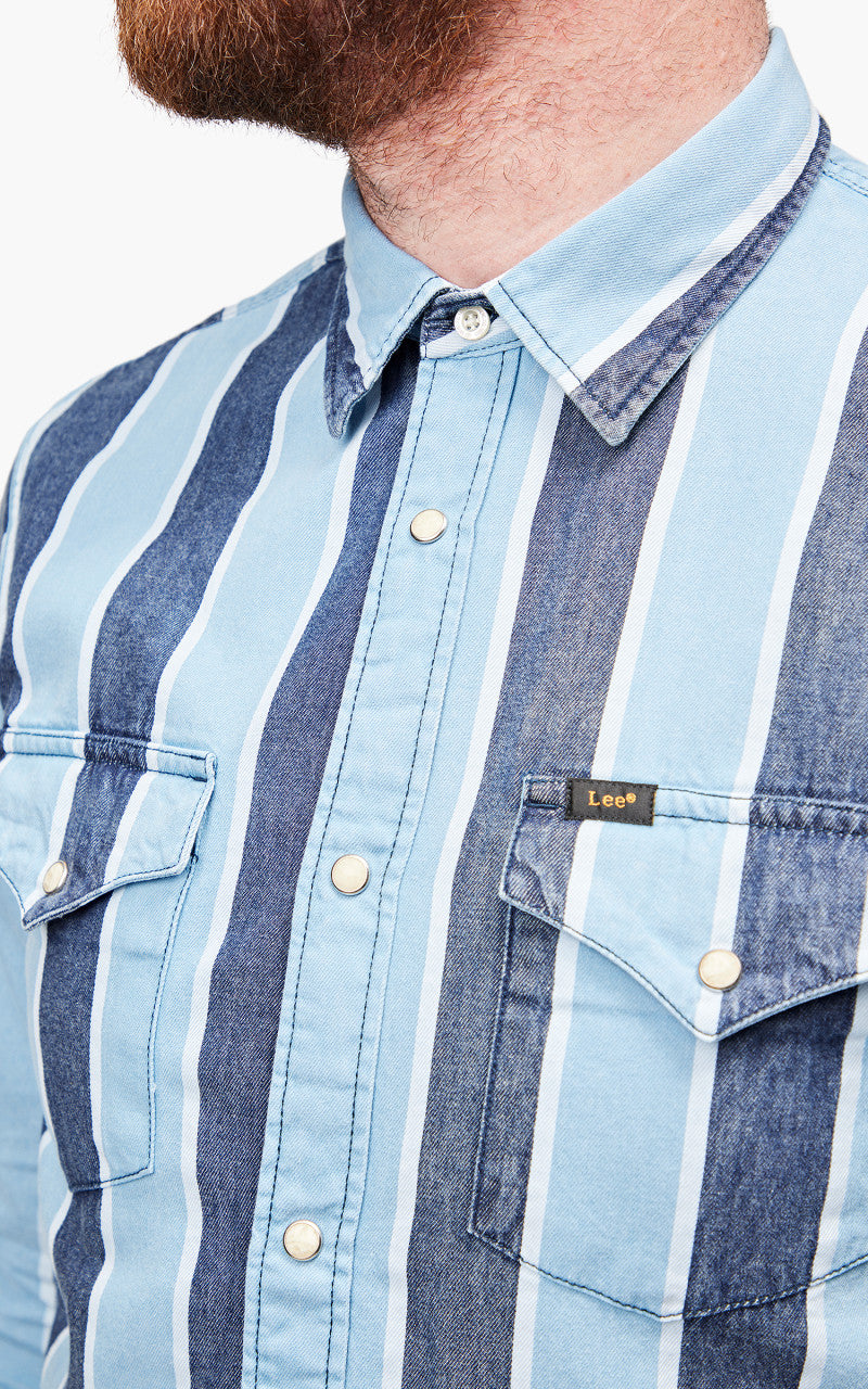Lee Clean Western Shirt Indigo