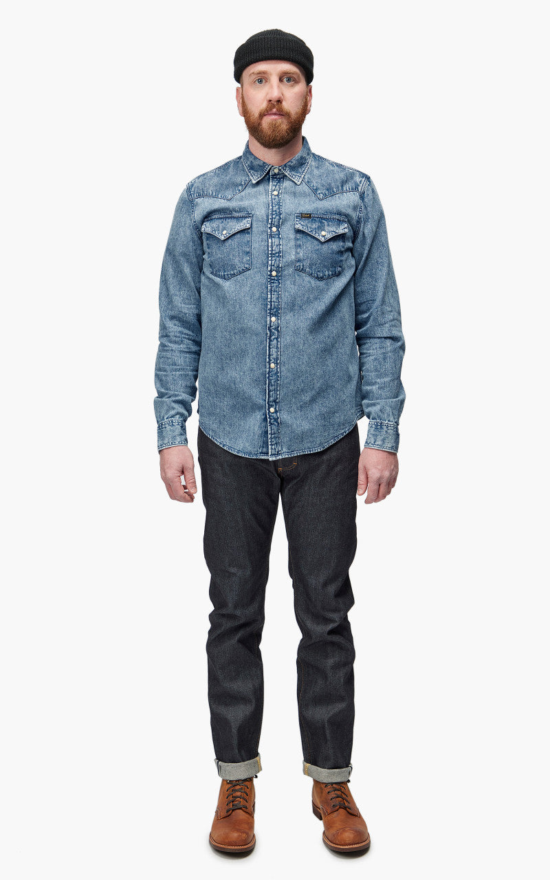 Lee Regular Western Shirt Prep Blue