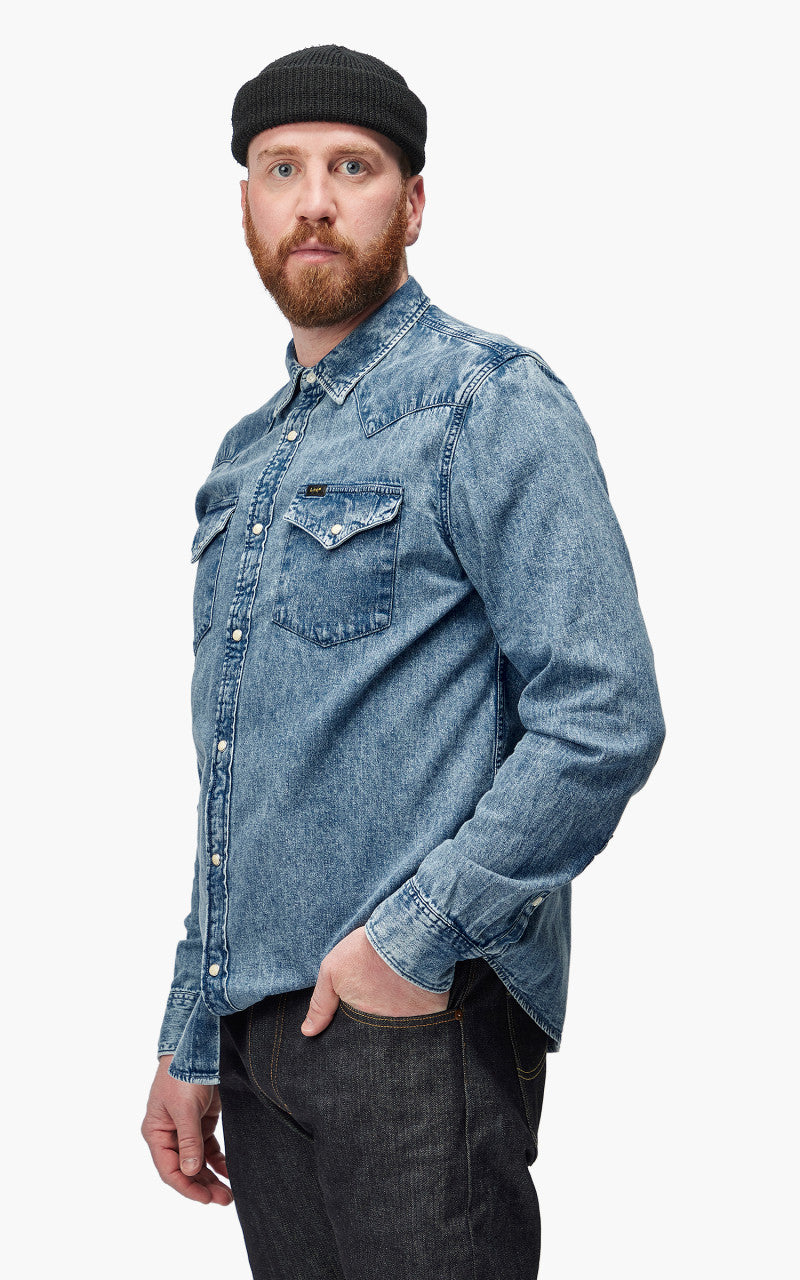 Lee Regular Western Shirt Prep Blue