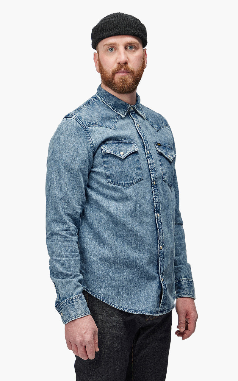 Lee Regular Western Shirt Prep Blue