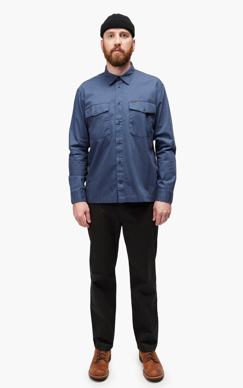 Lee Long Sleeve Chetopa Shirt Navy