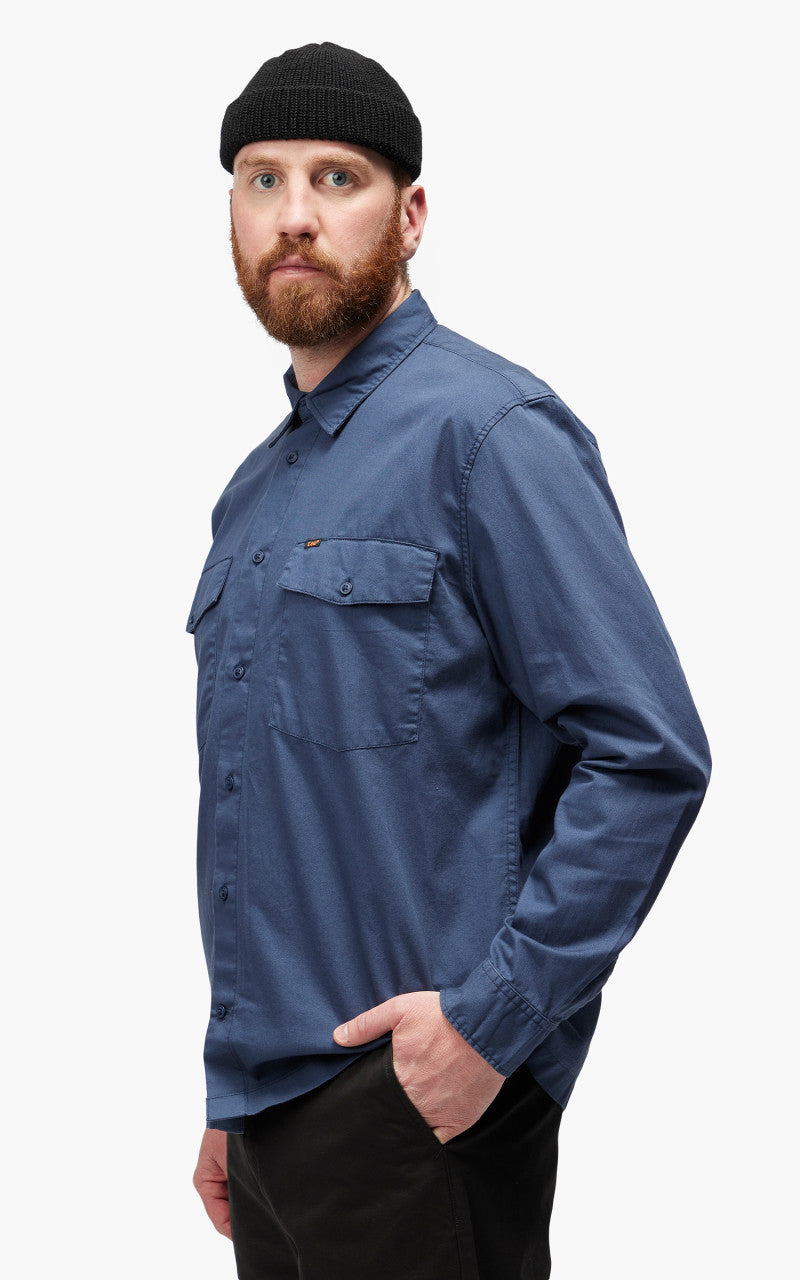 Lee Long Sleeve Chetopa Shirt Navy