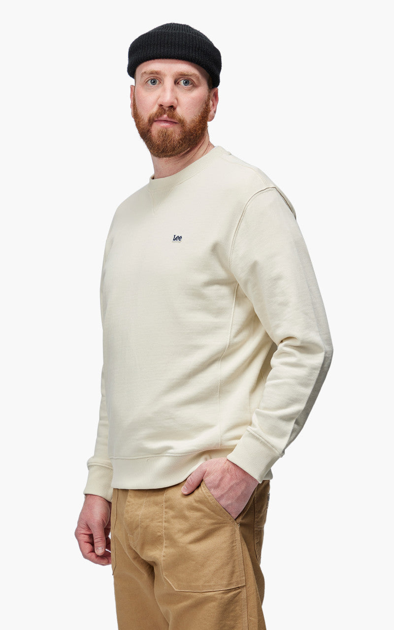 Lee Plain Crew Sweatshirt Ecru