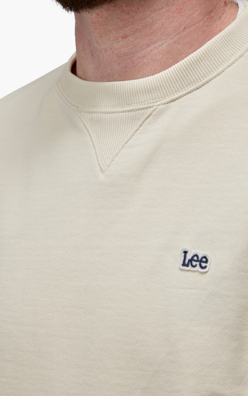 Lee Plain Crew Sweatshirt Ecru