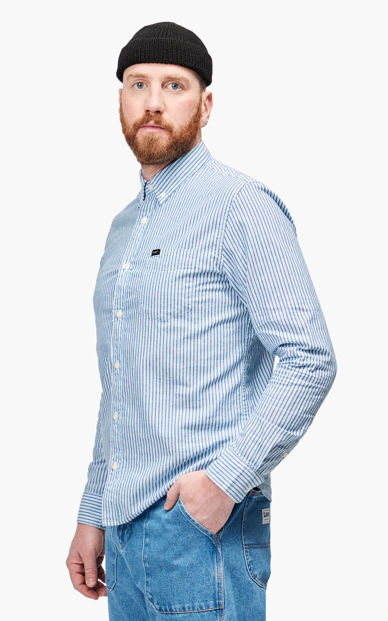 Lee Button Down Shirt Anthem Blue
