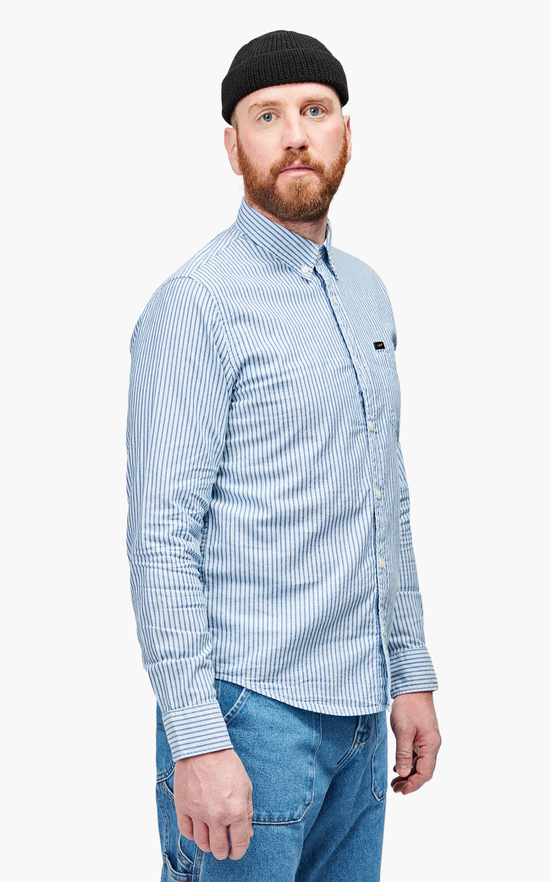 Lee Button Down Shirt Anthem Blue