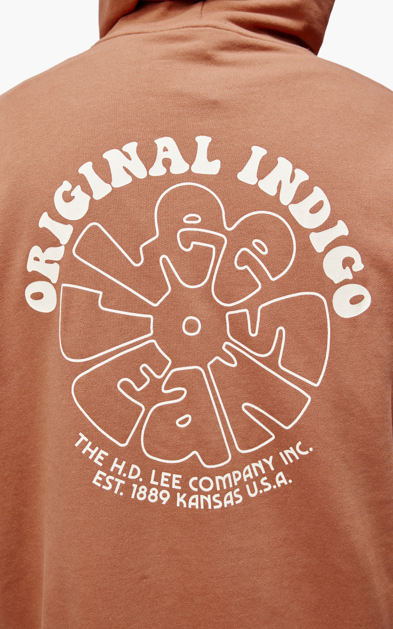 Lee Loose Print Hoodie Cider