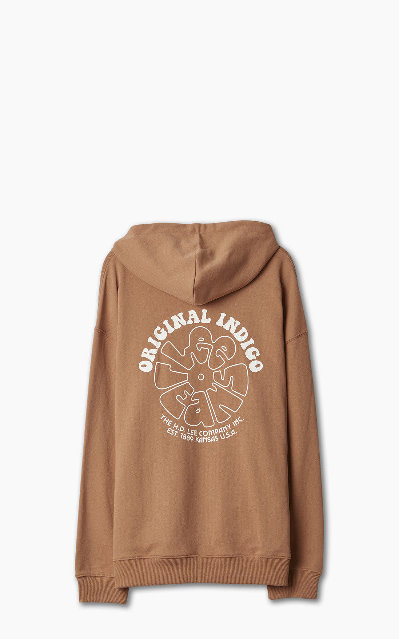 Lee Loose Print Hoodie Cider