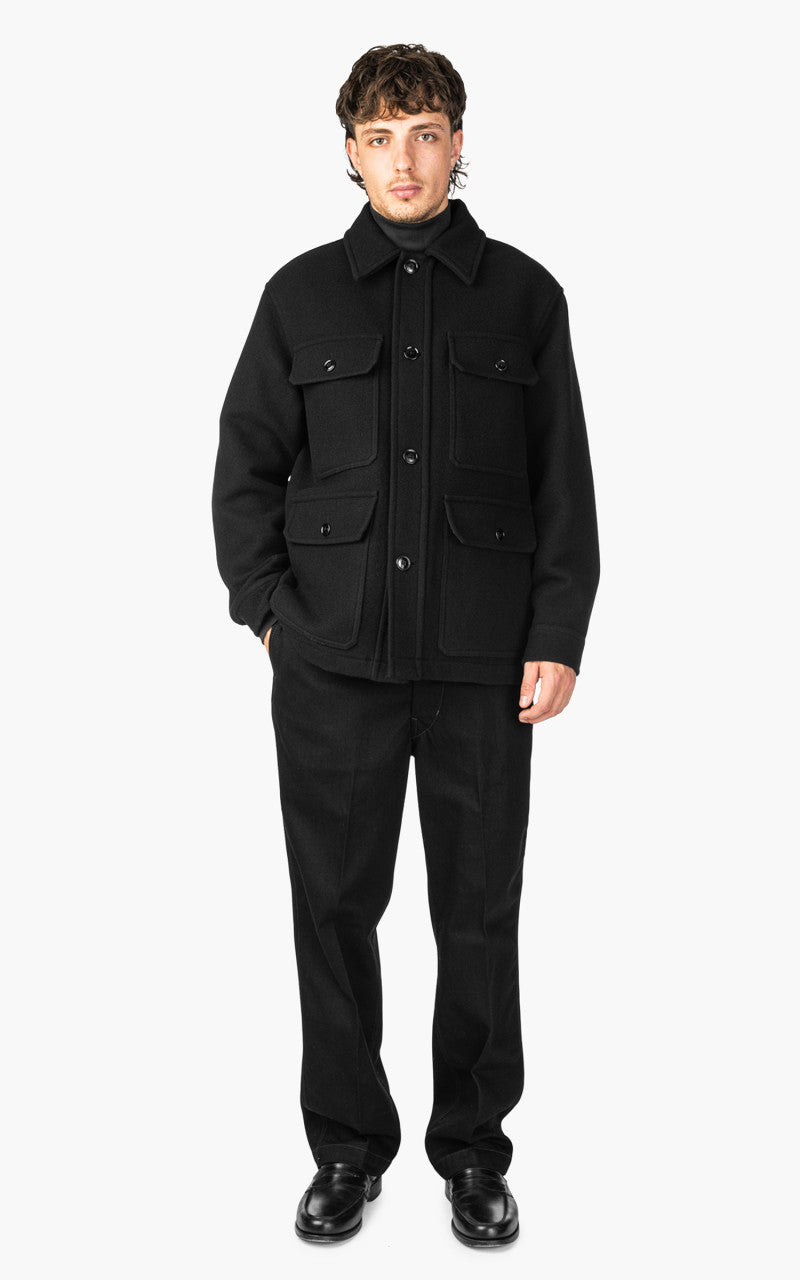 Lemaire Hunting Jacket Wool Black