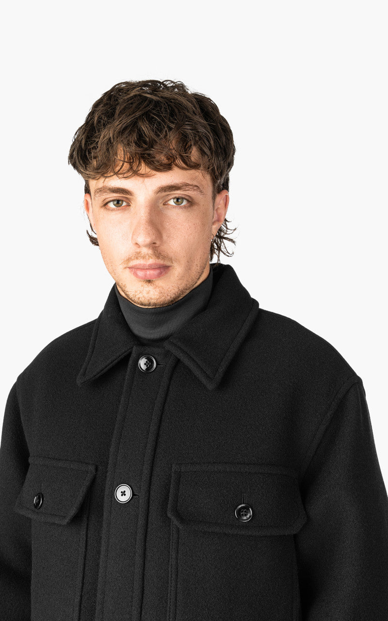 Lemaire Hunting Jacket Wool Black