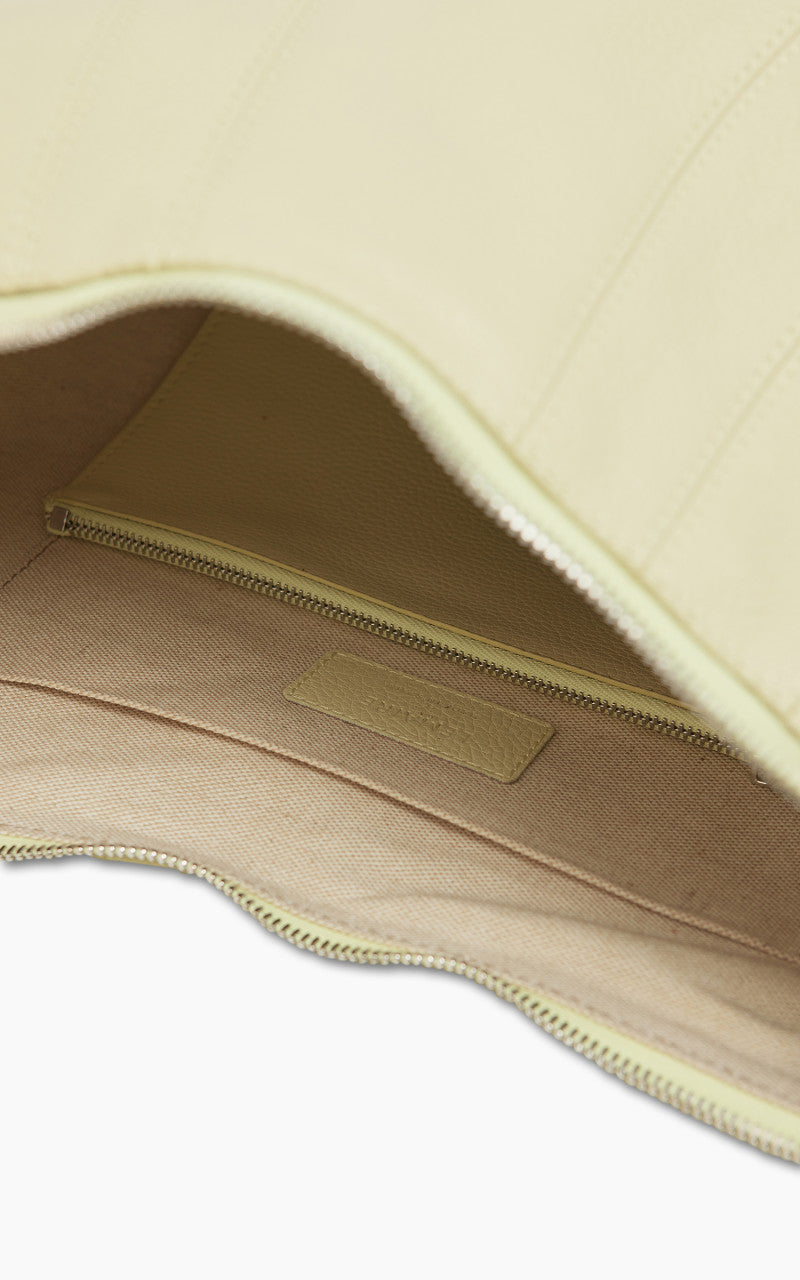 Lemaire Large Croissant Bag Grained Leather Dusty Yellow