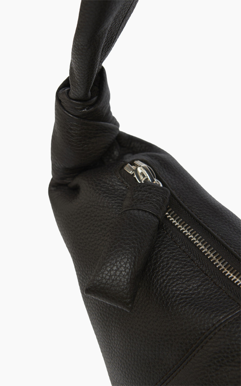 Lemaire Medium Croissant Bag Soft Grained Leather Dark Chocolate