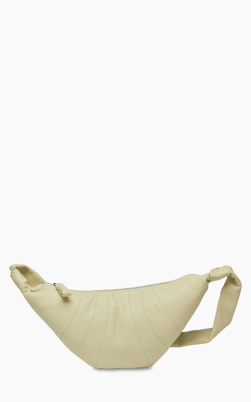 Lemaire Medium Croissant Bag Grained Leather Dusty Yellow